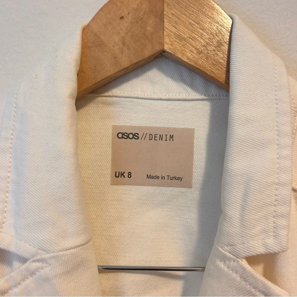 ASOS 8 Women’s Cream Button-Down Maxi Belted Dress - Picture 6 of 11